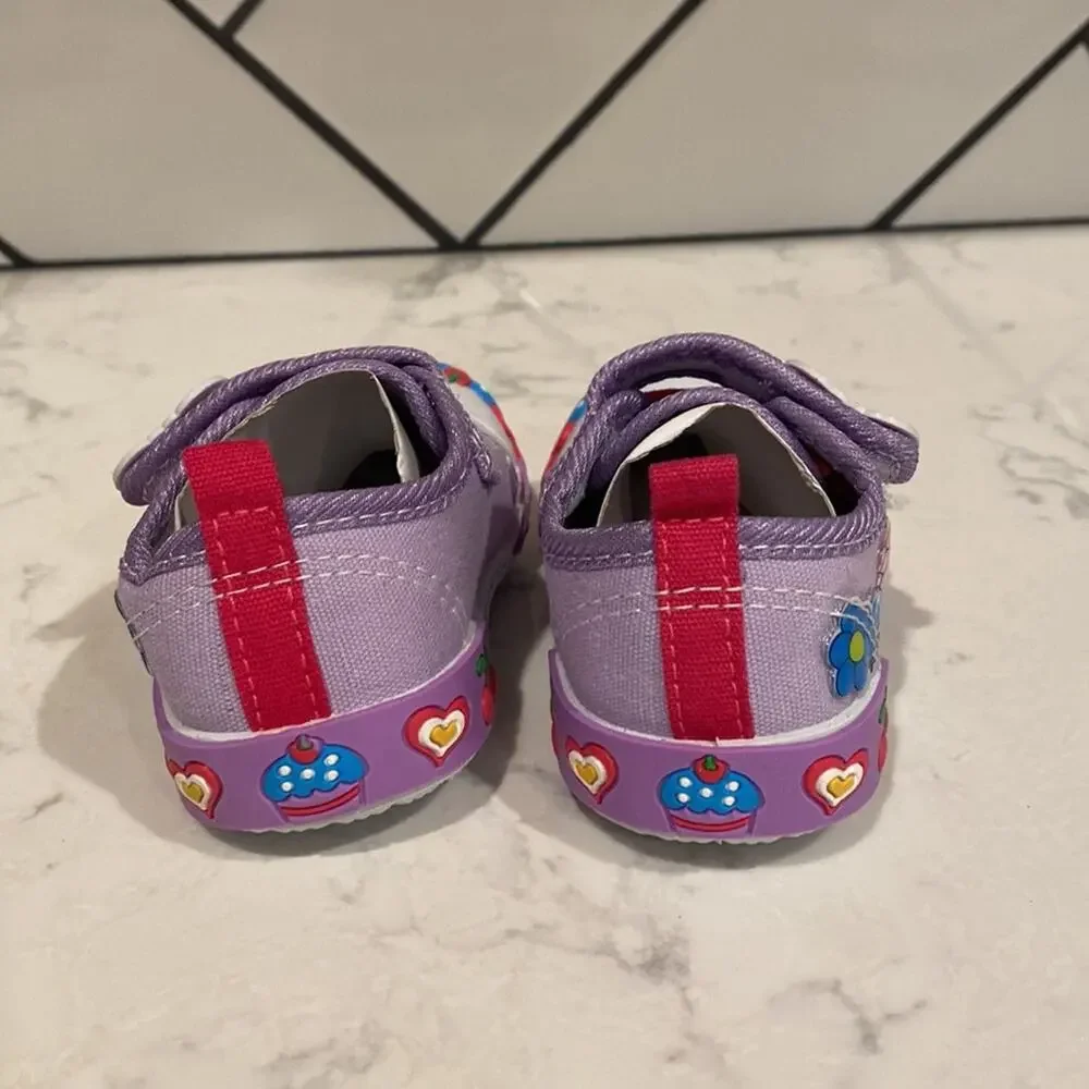 Papos purple bunny sneaker girls closure girly cute maximalist size 1